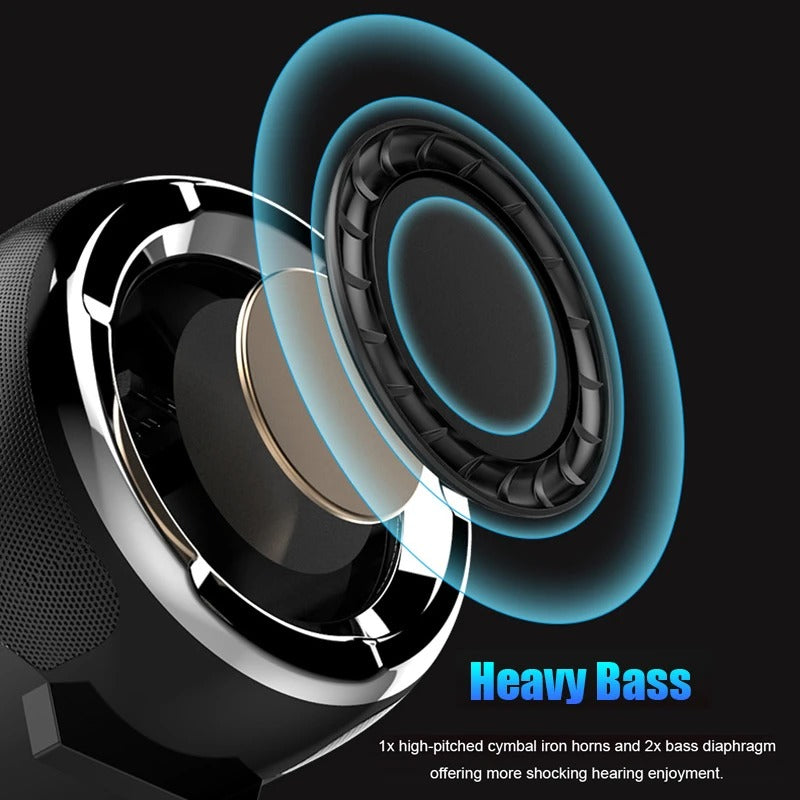 Anti-Drop Portable Bluetooth Speaker with Subwoofer