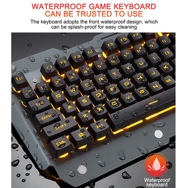 Ergonomic RGB Backlit Mechanical Keyboard