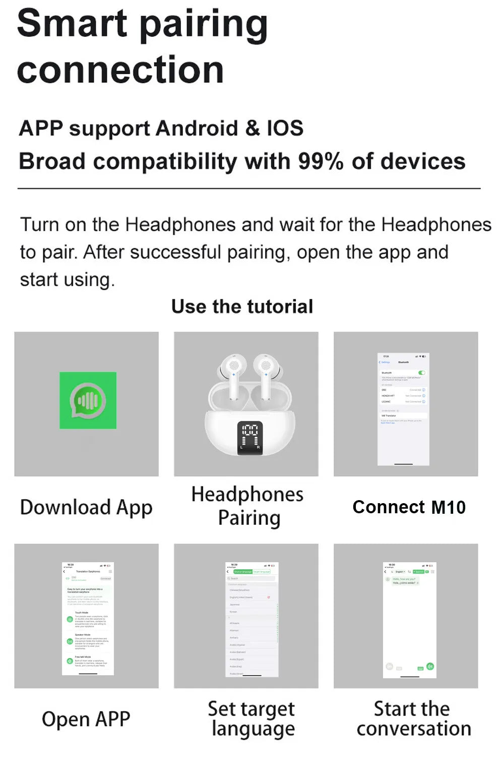 TransVoice™ | Auriculares Inteligentes con Traducción Instantánea