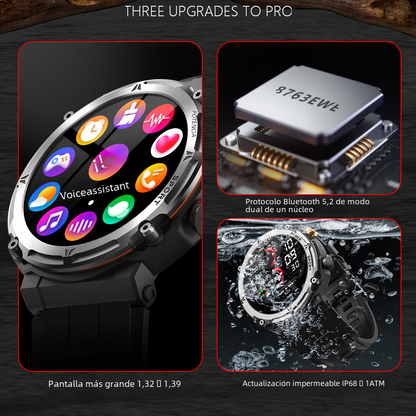 Reloj Inteligente C21 Pro, con Llamada Bluetooth y Monitor de Ritmo Cardíaco