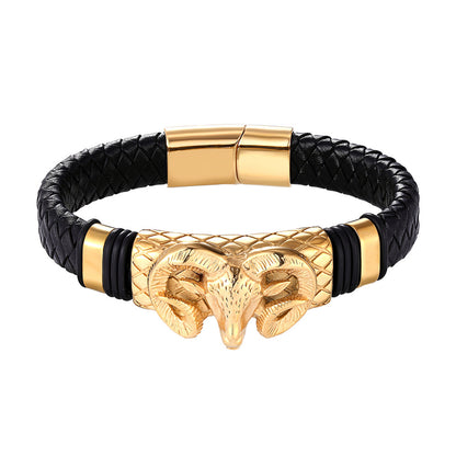 Pulsera Trenzada de Acero Inoxidable Constelación para Hombre