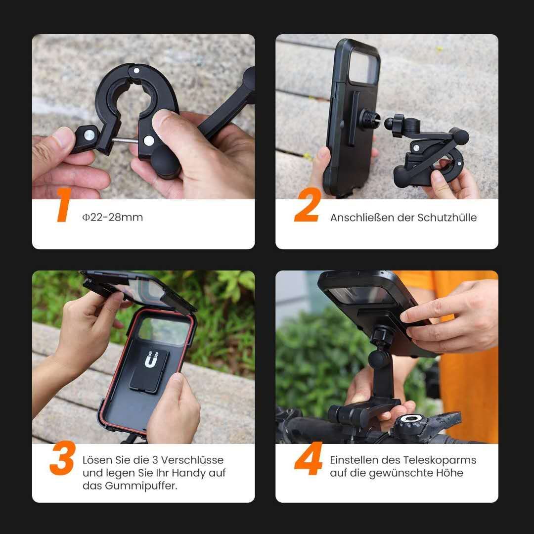 Bicycle Mobile Phone Bracket Waterproof Electric Vehicle Motorcycle Mobile Phone Bracket Mountain Bike Waterproof Bag