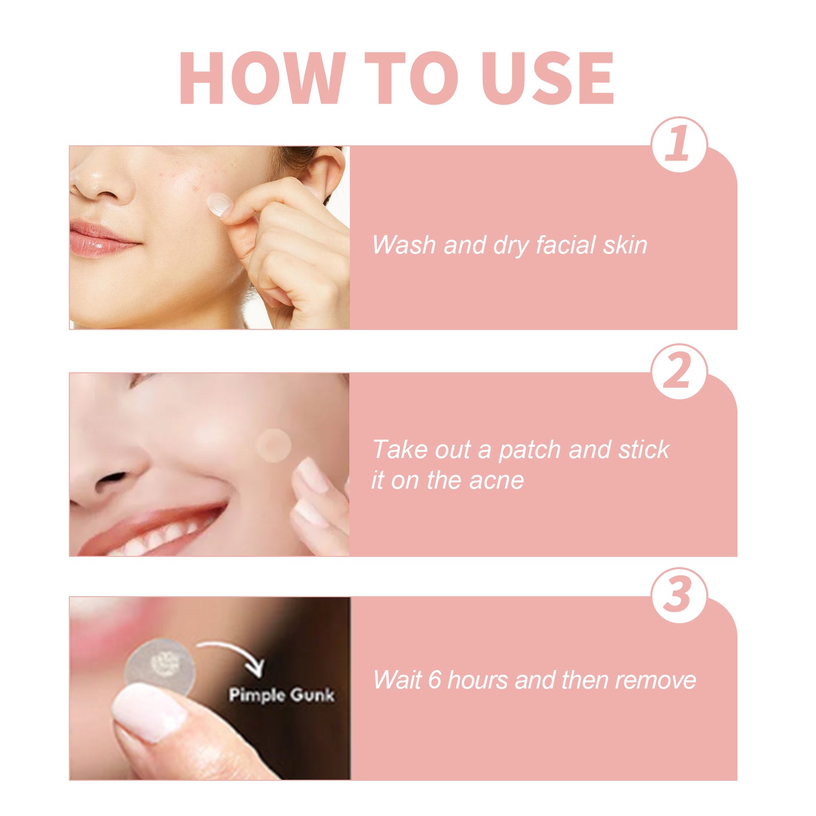 West&Month Acne Patch, Repair Acne Pimples Acne Invisible Concealer Breathable Acne Patch