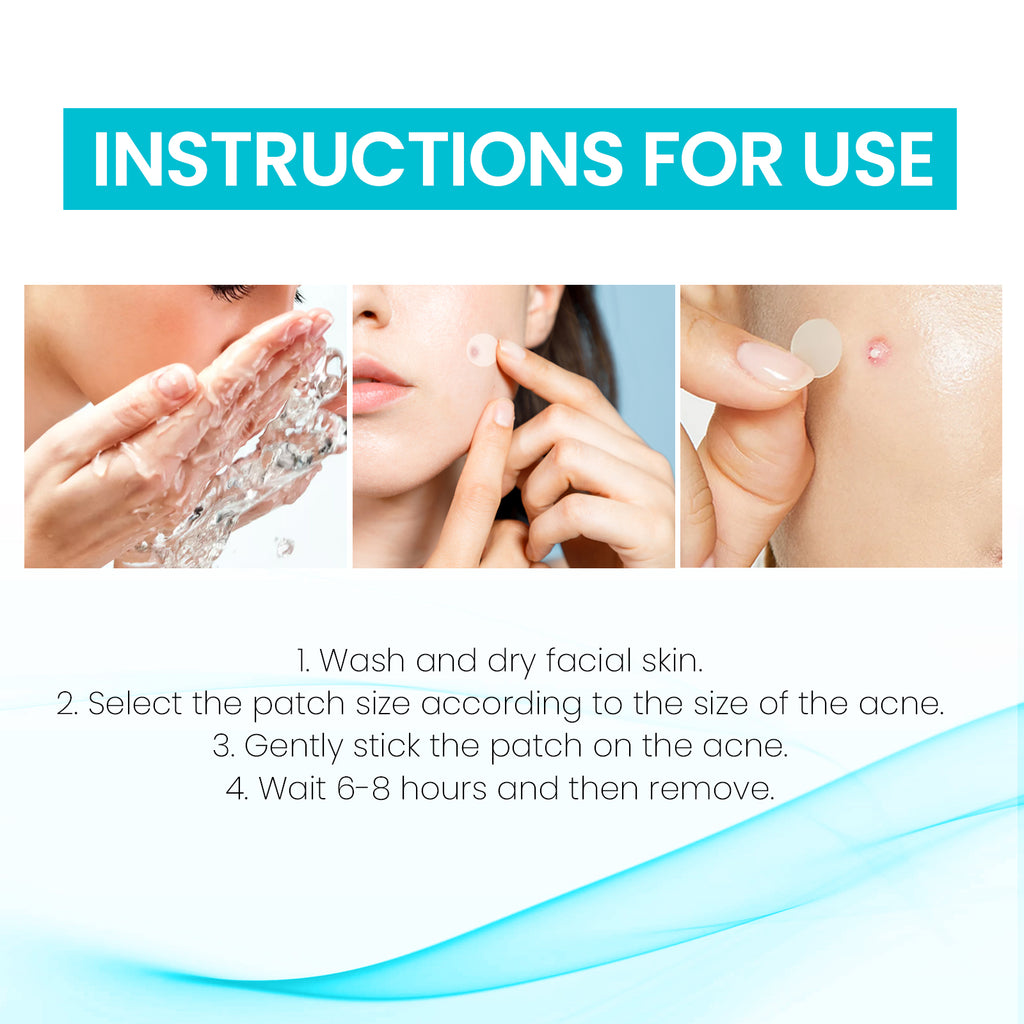 OUHOE Acne Patch, Repair Facial Acne Invisible Concealer Hydrocolloid Patch